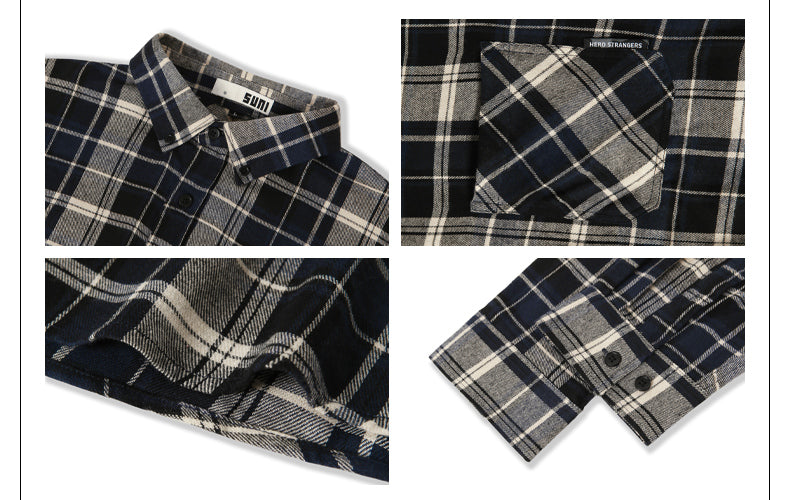 MADWITCH PLAID COUPLE SHIRTS #F830