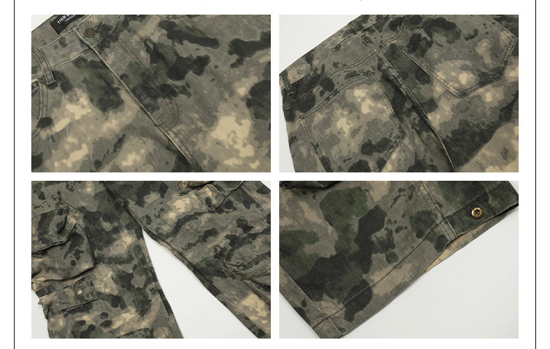 MADWITCH HEAVY-DUTY STREETWEAR CAMOUFLAGE PANTS #CK3318