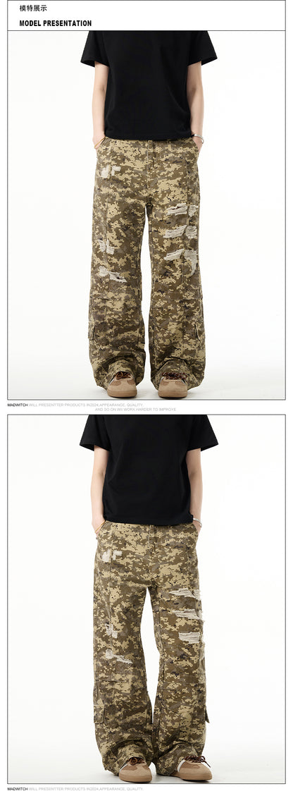 MADWITCH EMBELLISHED CAMO PANTS #WHOA011