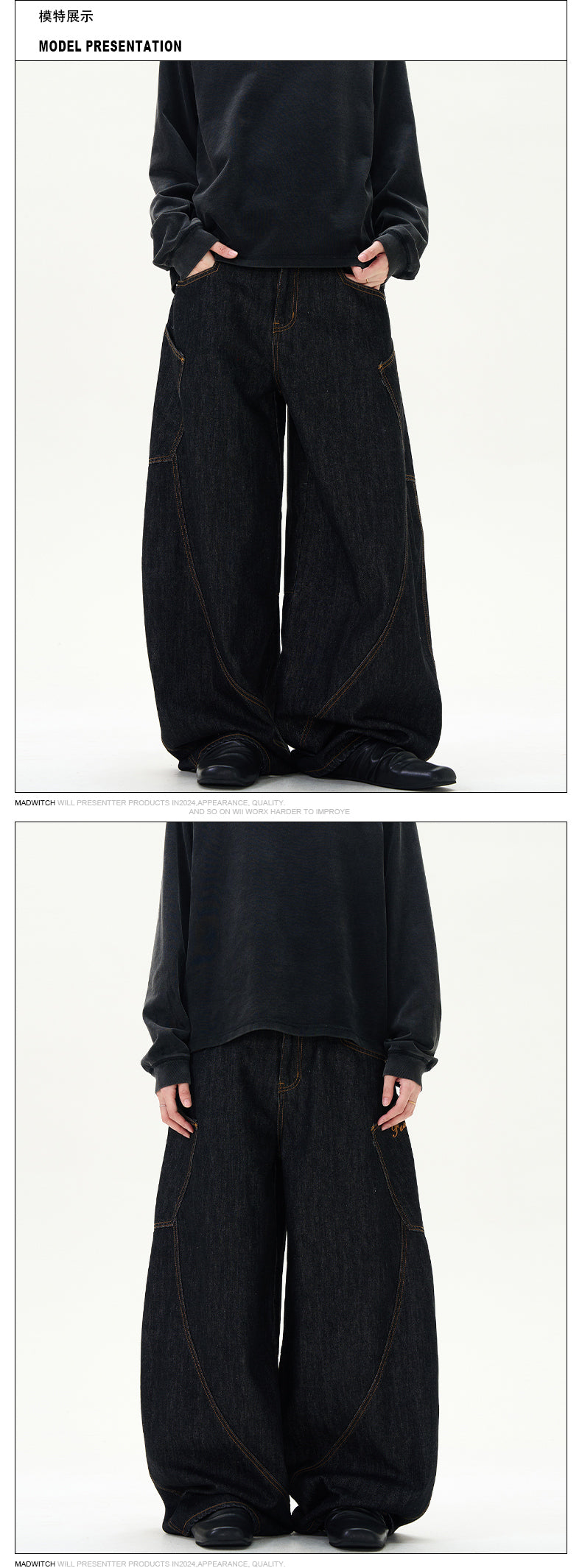 MADWITCH LOOSE SCIMITAR CASUAL PANTS #G779