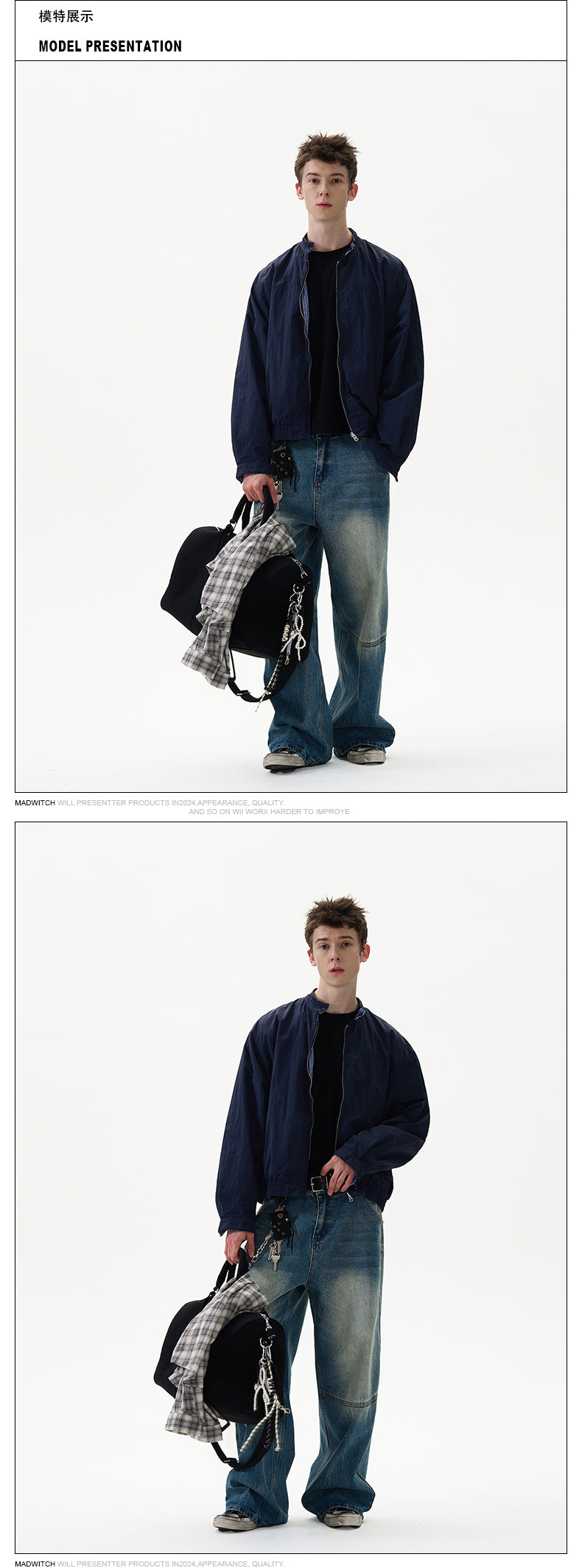 MADWITCH REVERSIBLE CHECKERED JACKET #27247