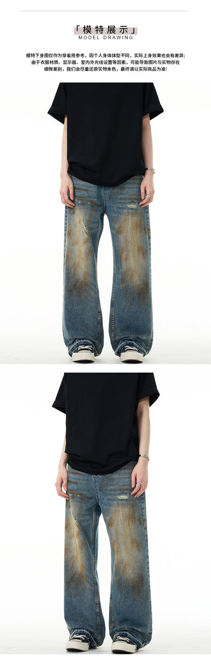 MADWITCH WASTELAND STRAIGHT-LEG JEANS #G6328