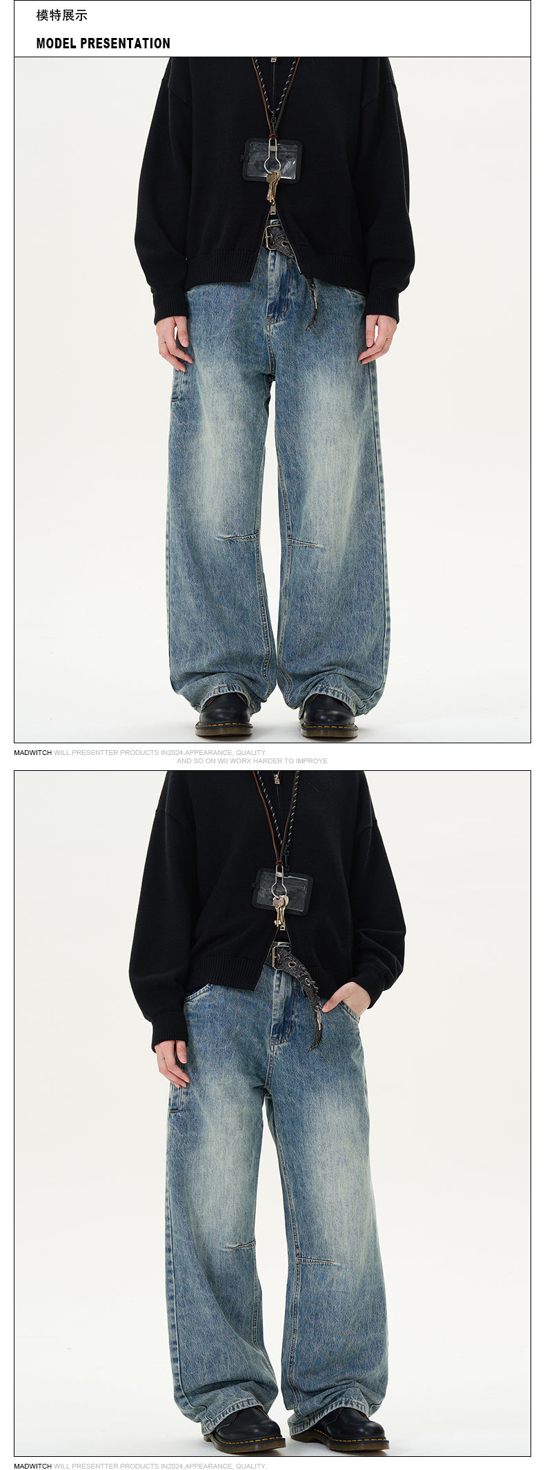 MADWITCH STREET SLIM-FIT JEANS #K5336