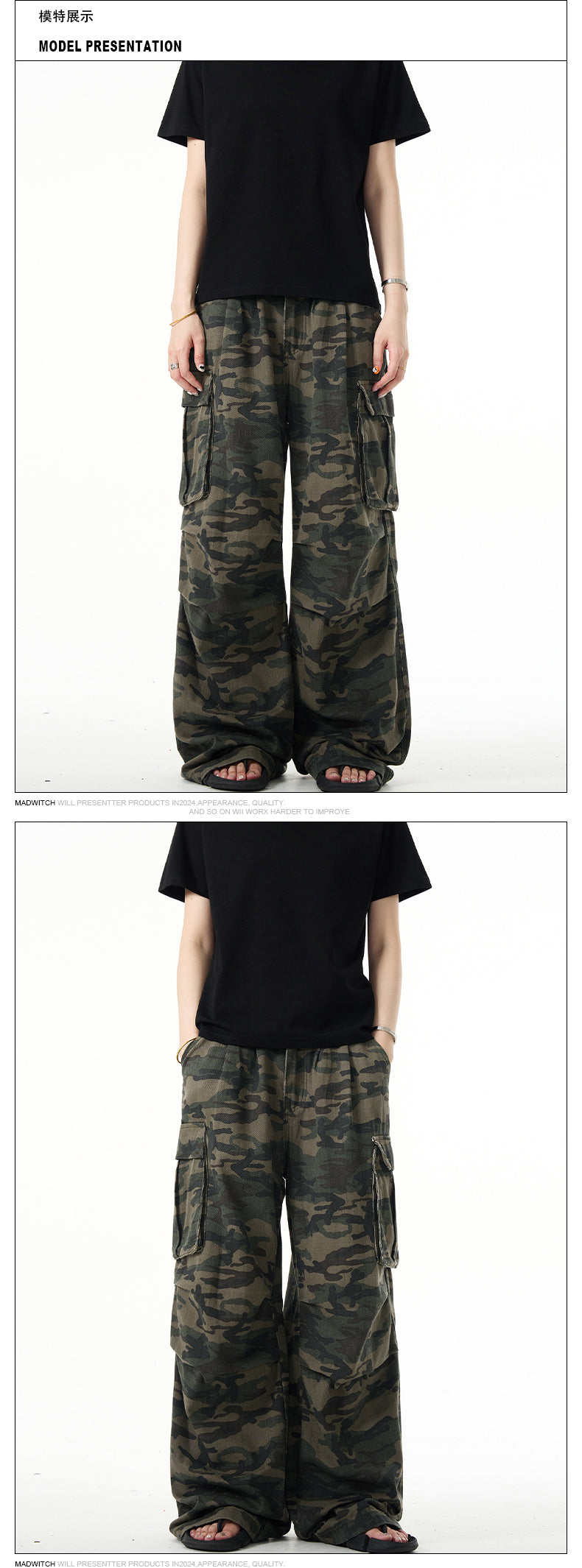 MADWITCH UTILITY CARGO PANTS #WHOA034