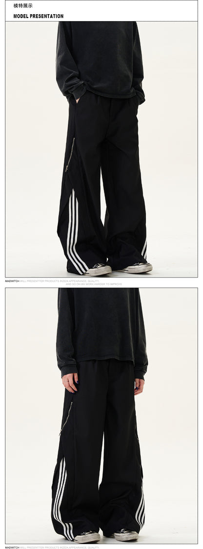 MADWITCH SIDE ZIPPER CASUAL PANTS #NR1249