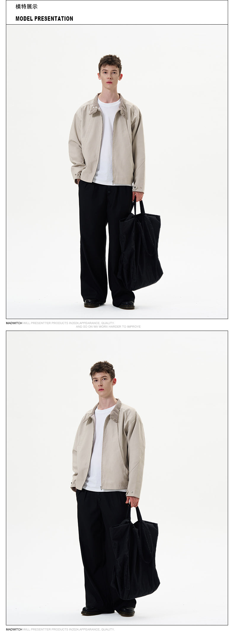 MADWITCH SIMPLE TURN-DOWN COLLAR JACKET #DC0142
