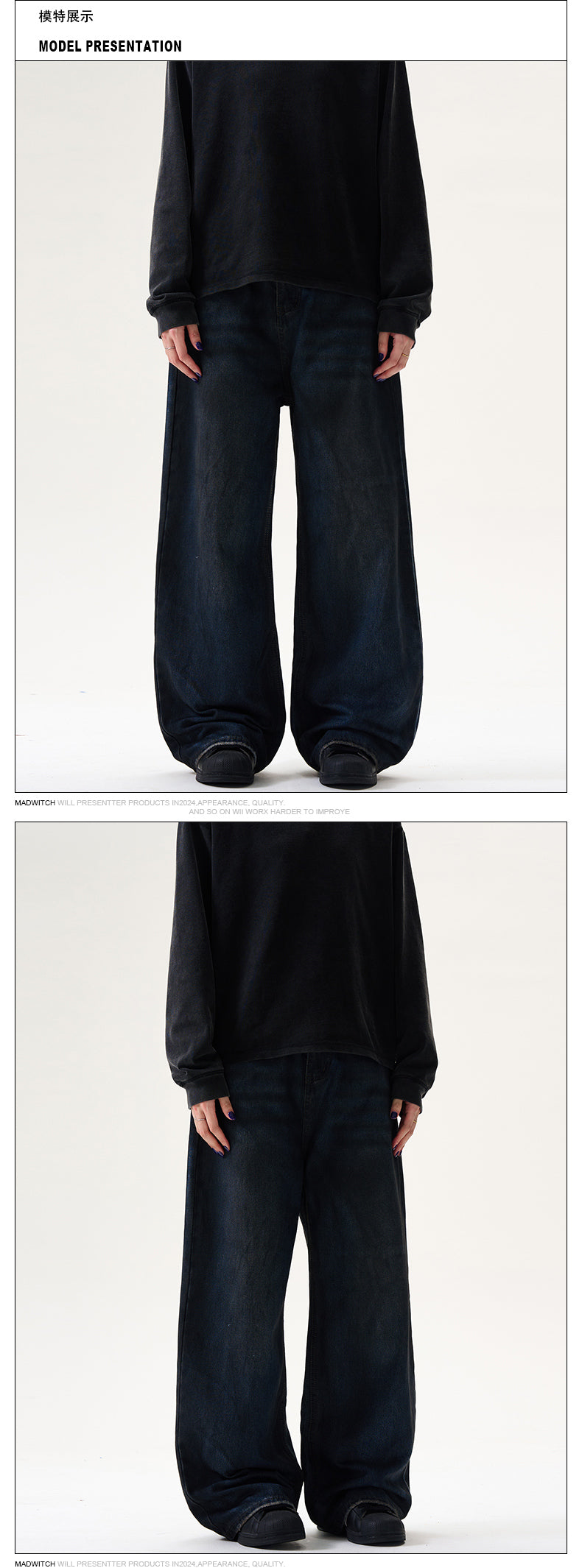 MADWITCH HEAVY SPLATTERED JEANS #BKJ25150