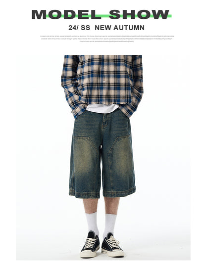 MADWITCH BAGGY SHORTS JEANS #RK56