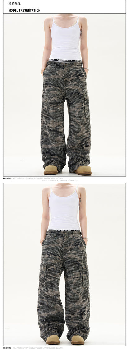 MADWITCH CAMO RELAXED CASUAL PANTS #CK3312