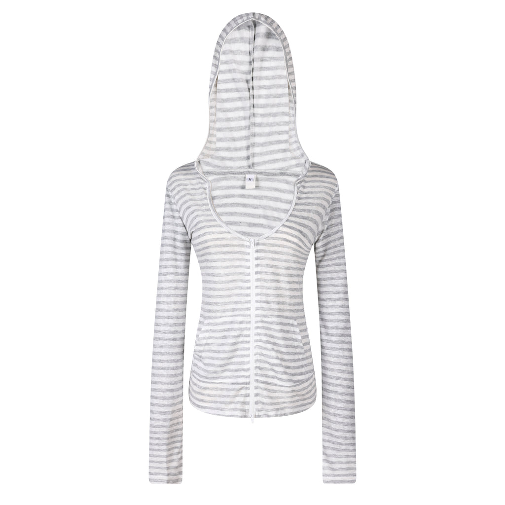 MADWITCH TENCEL HOODED STRIPE JACKET #G2026173