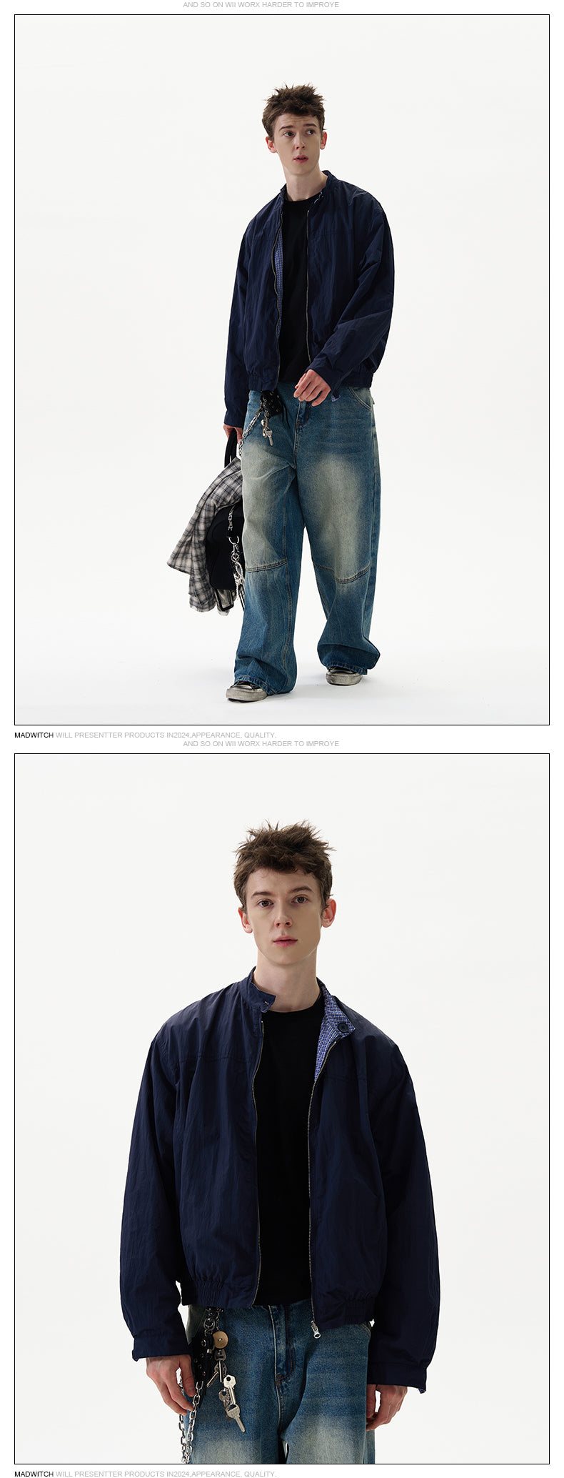 MADWITCH REVERSIBLE CHECKERED JACKET #27247