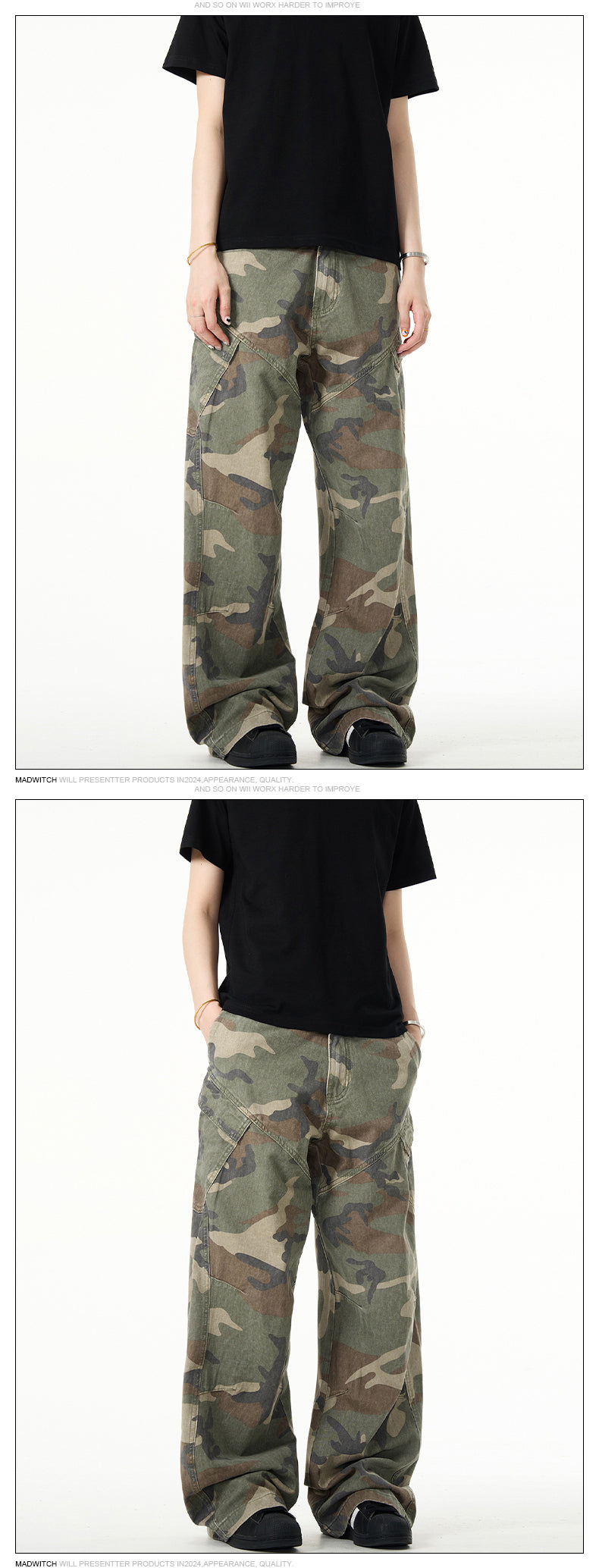 MADWITCH CAMO CASUAL PANTS #G6425