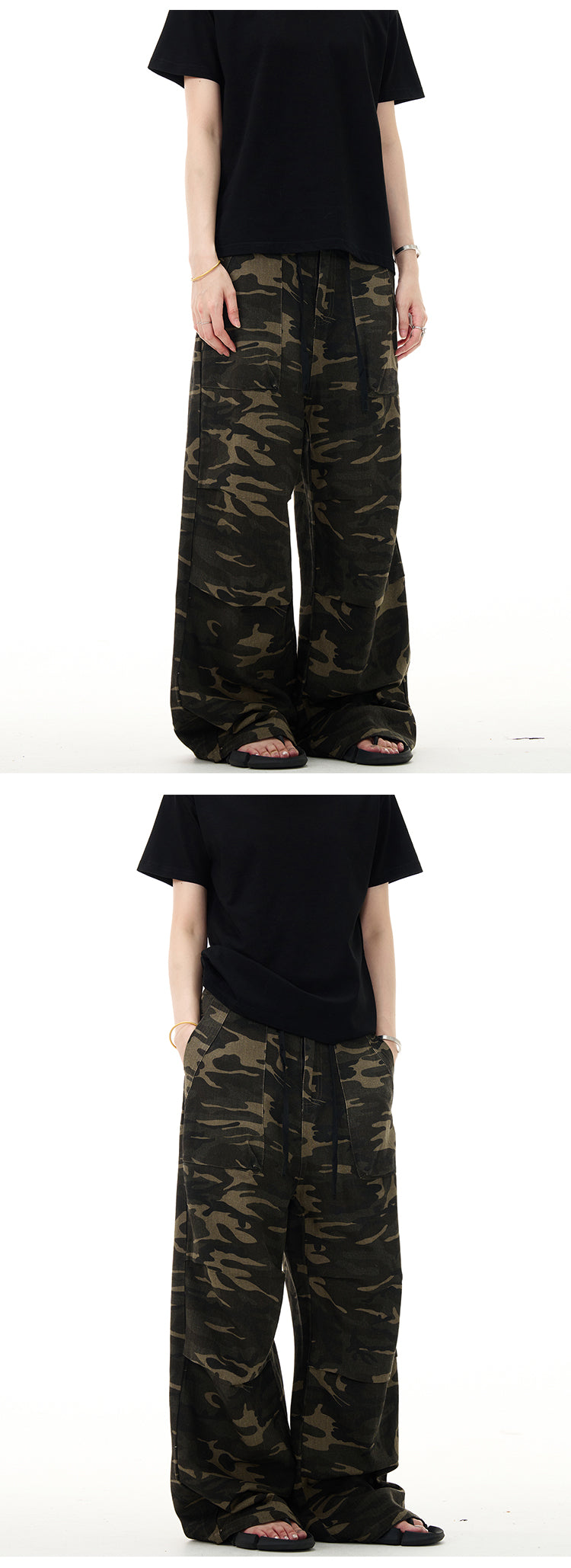 MADWITCH CAMO CARGO PANTS #C772