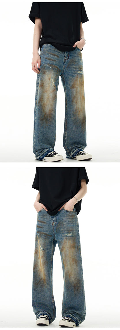 MADWITCH WASTELAND STRAIGHT-LEG JEANS #G6328