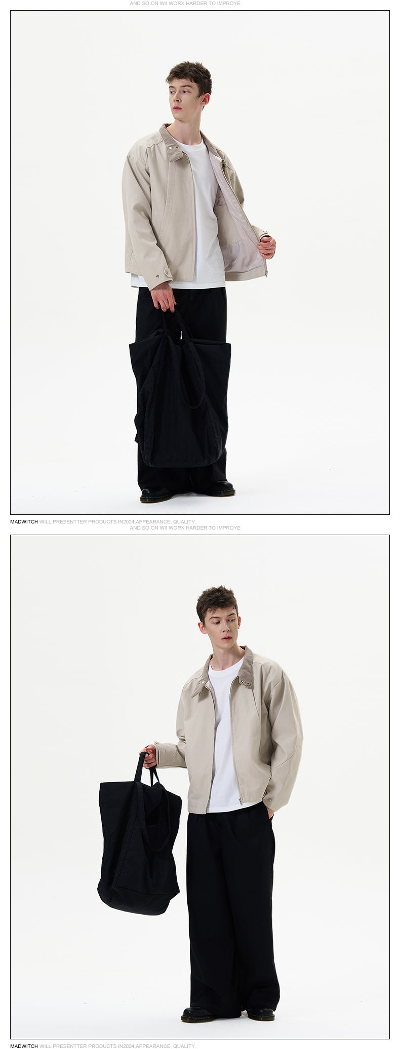 MADWITCH SIMPLE TURN-DOWN COLLAR JACKET #DC0142