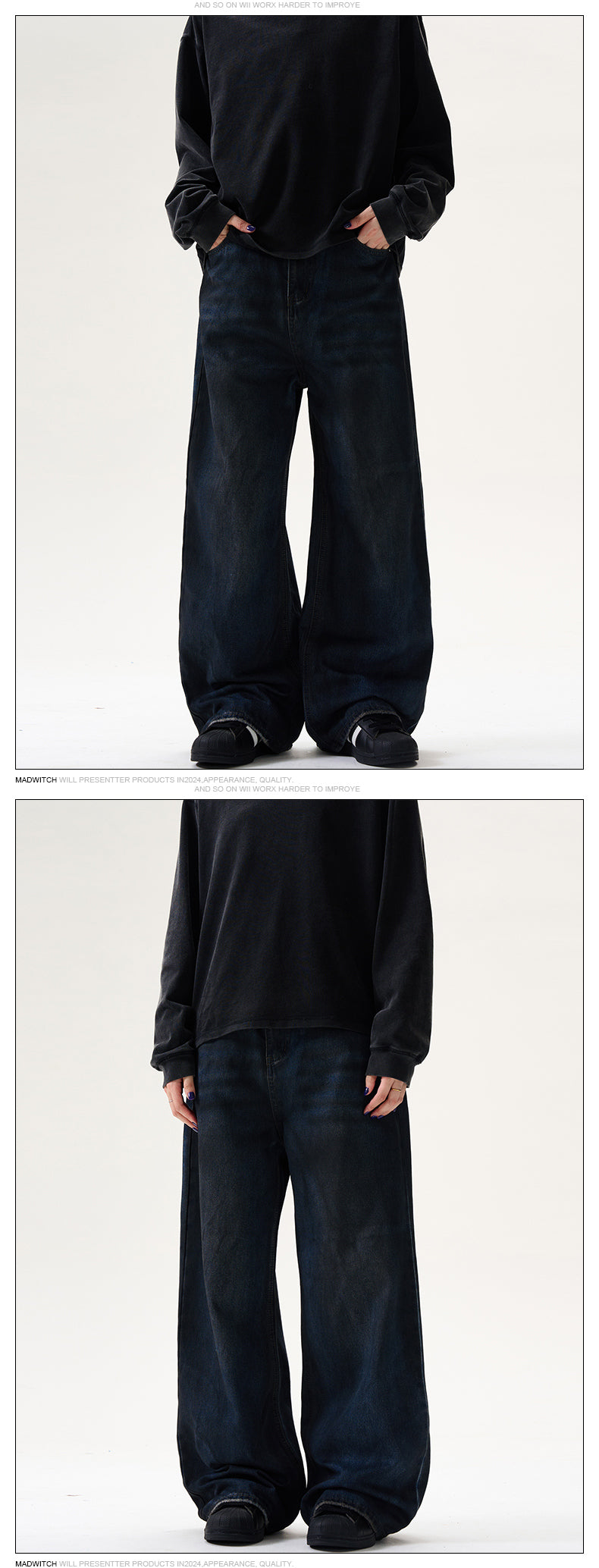 MADWITCH HEAVY SPLATTERED JEANS #BKJ25150
