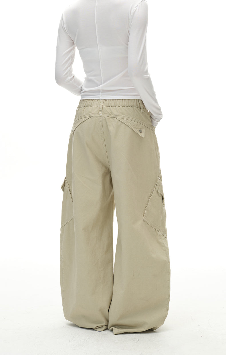 MADWITCH UTILITY SLUNG TROUSERS #H5787
