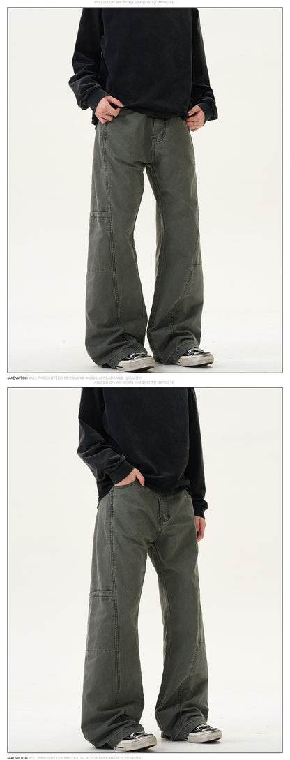 MADWITCH STRAIGHT CASUAL PANTS #D1633