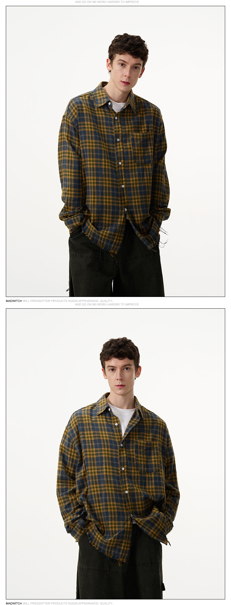 MADWITCH CLASSIC PLAID JACKETS #RC74