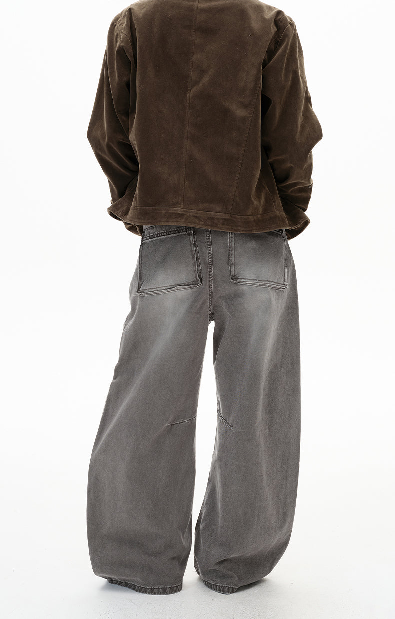 MADWITCH VINTAGE SLUNG JEANS #F9058