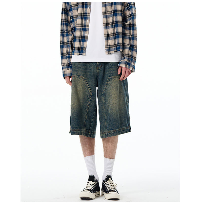 MADWITCH BAGGY SHORTS JEANS #RK56