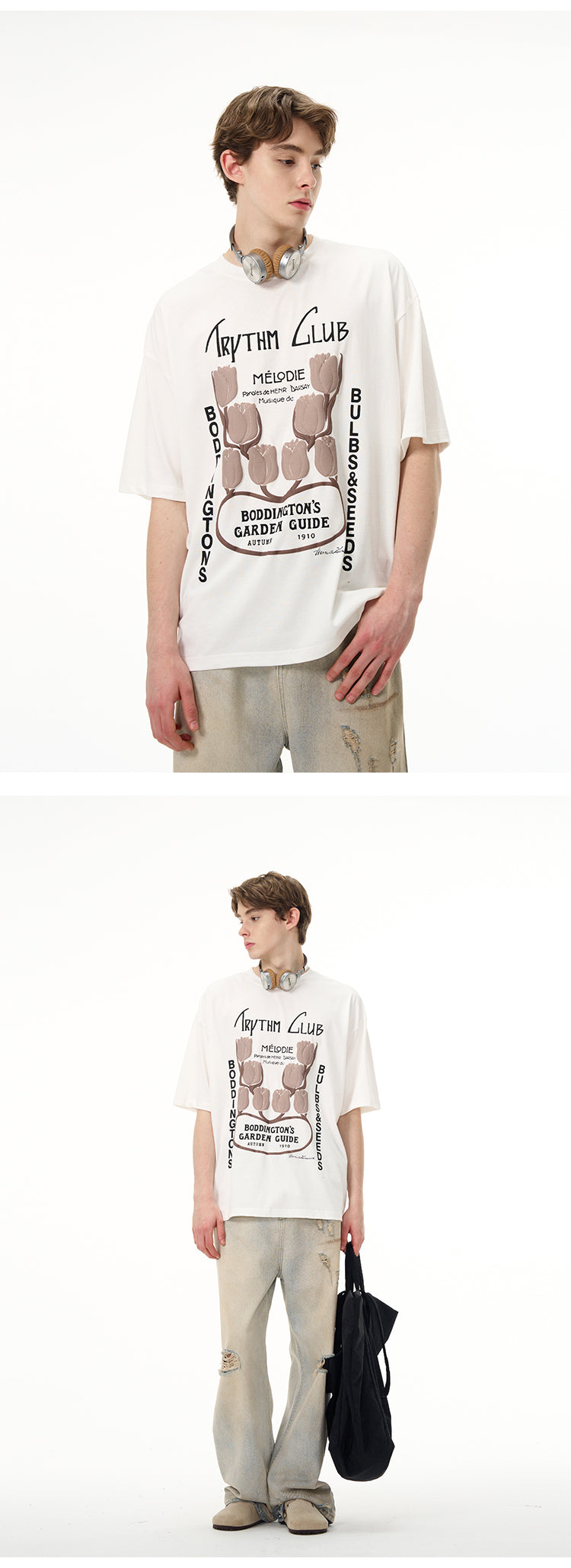MADWITCH FLOWER FITTED T-SHIRT #27187