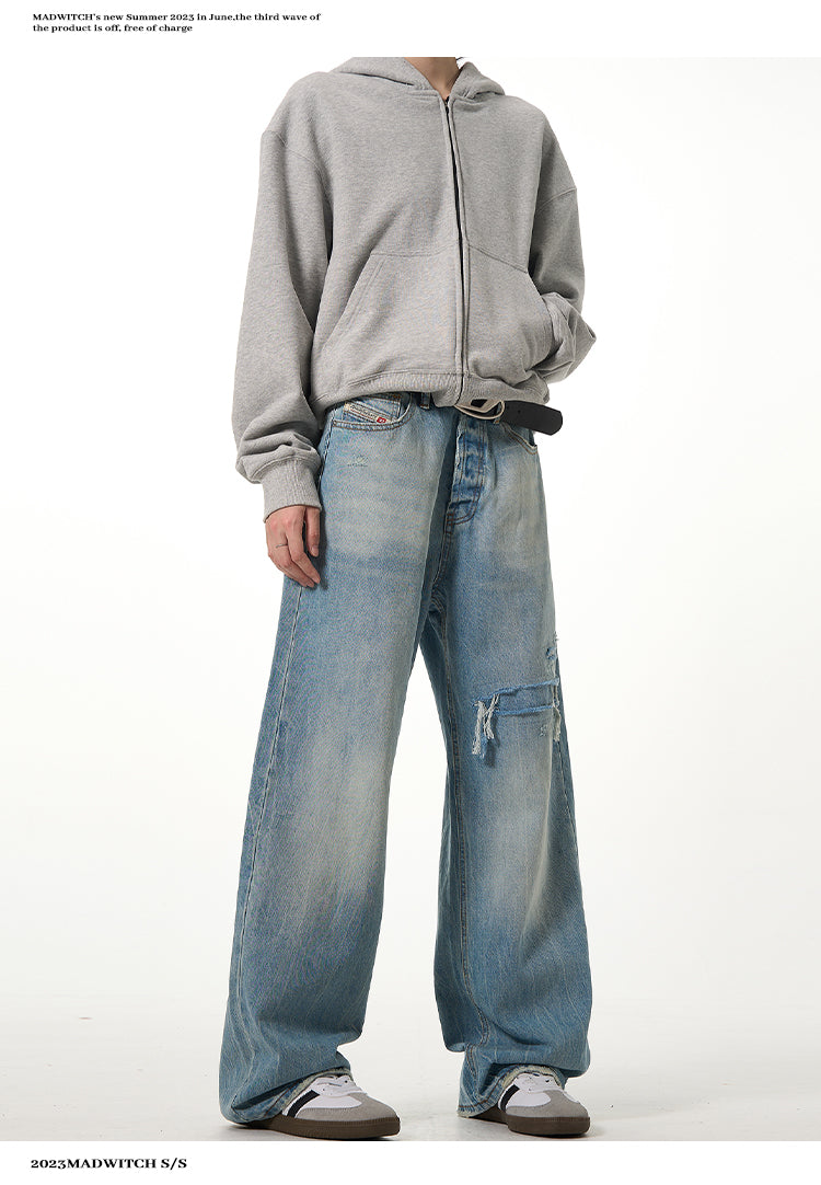 MADWITCH DISTRESSED CLASSIC JEANS #K5229