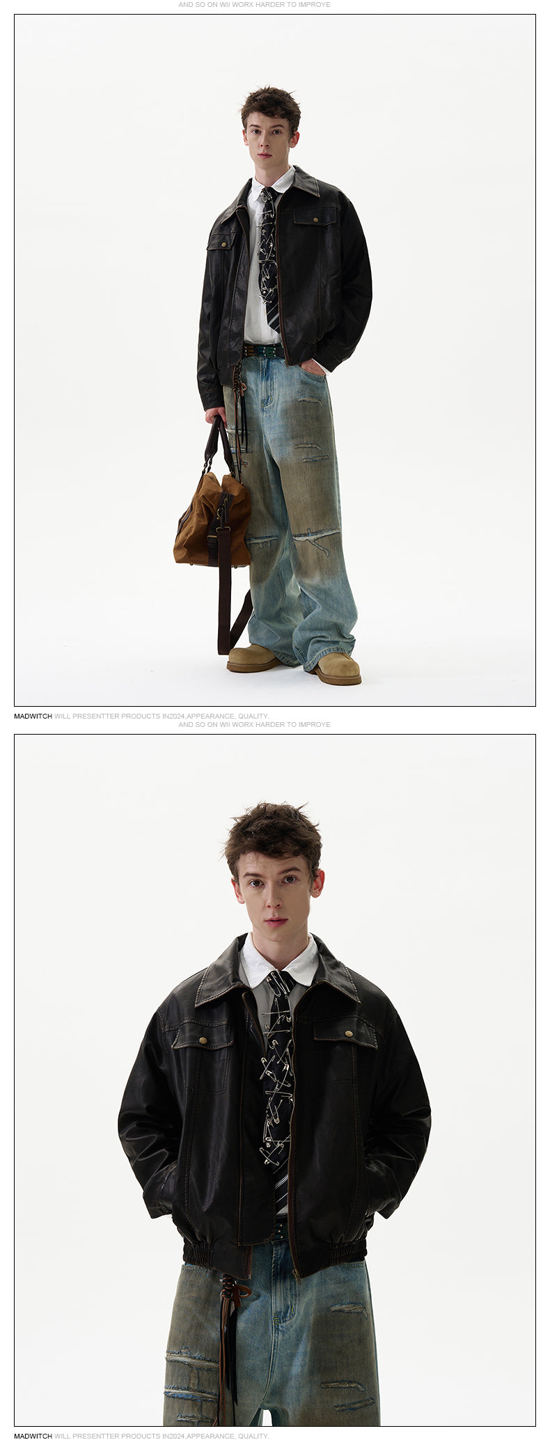 MADWITCH PU LEATHER JACKET #CJ728