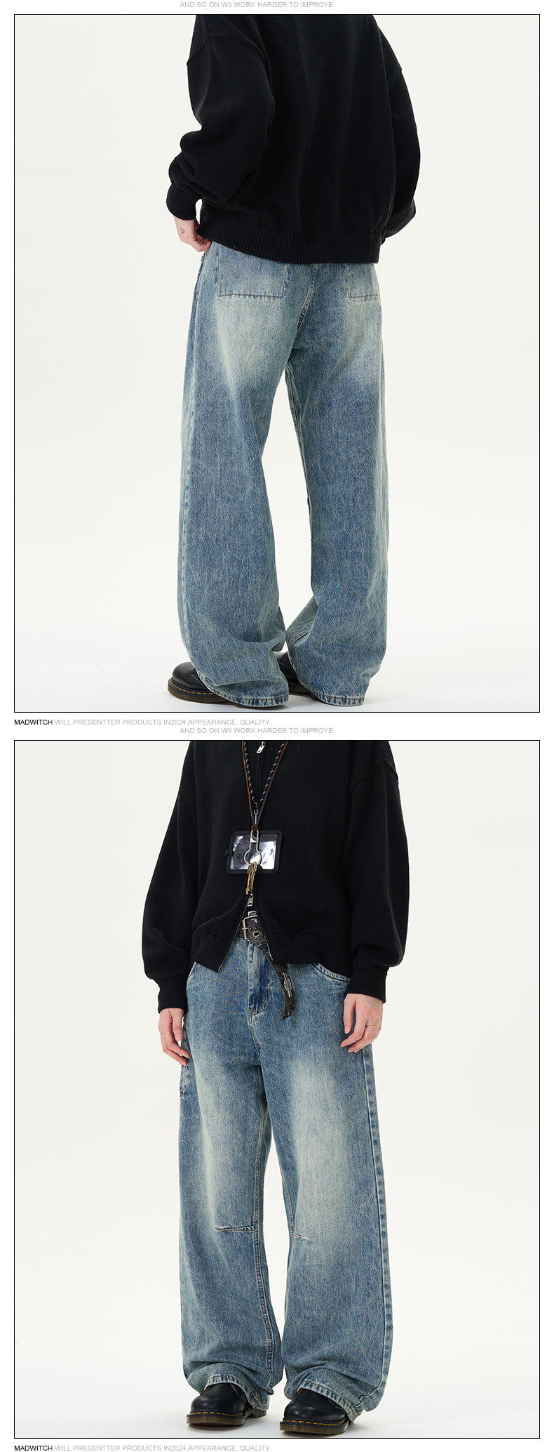 MADWITCH STREET SLIM-FIT JEANS #K5336