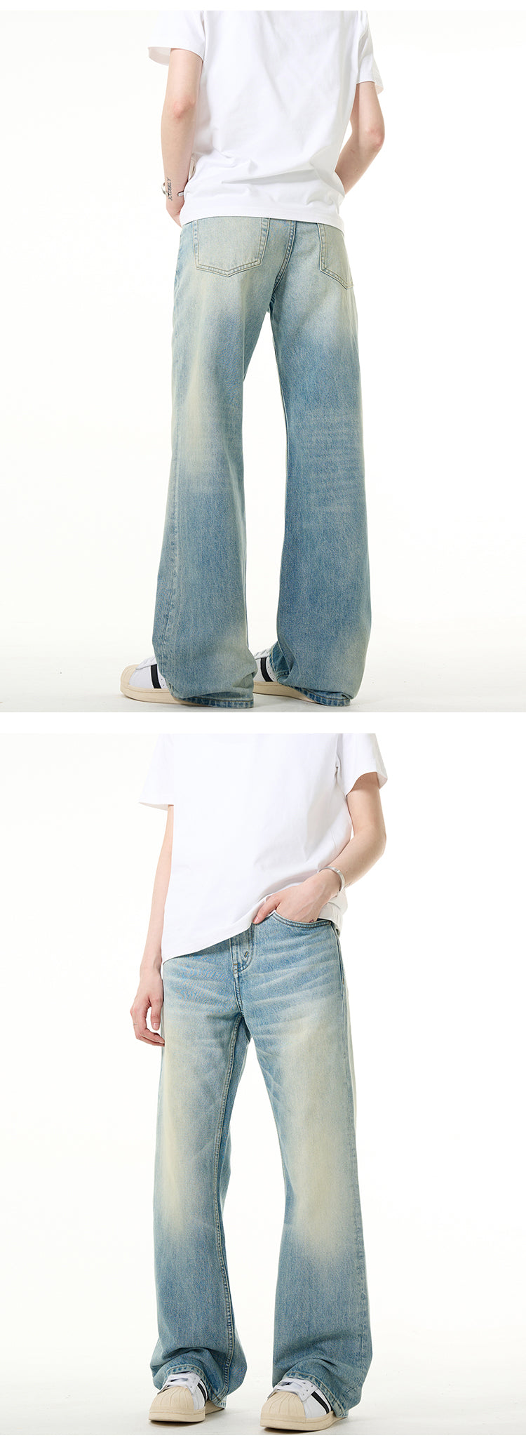 MADWITCH HIGH WAIST SLIM FIT JEANS #BR002