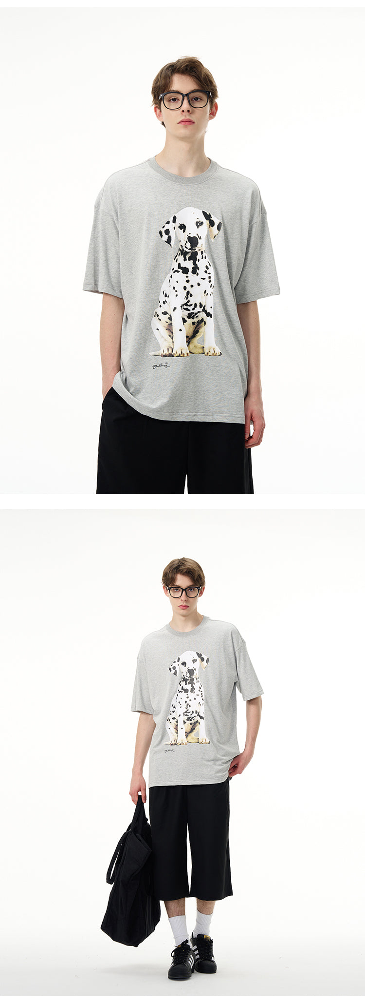 MADWITCH DOG PRINT T-SHIRT #EK6330