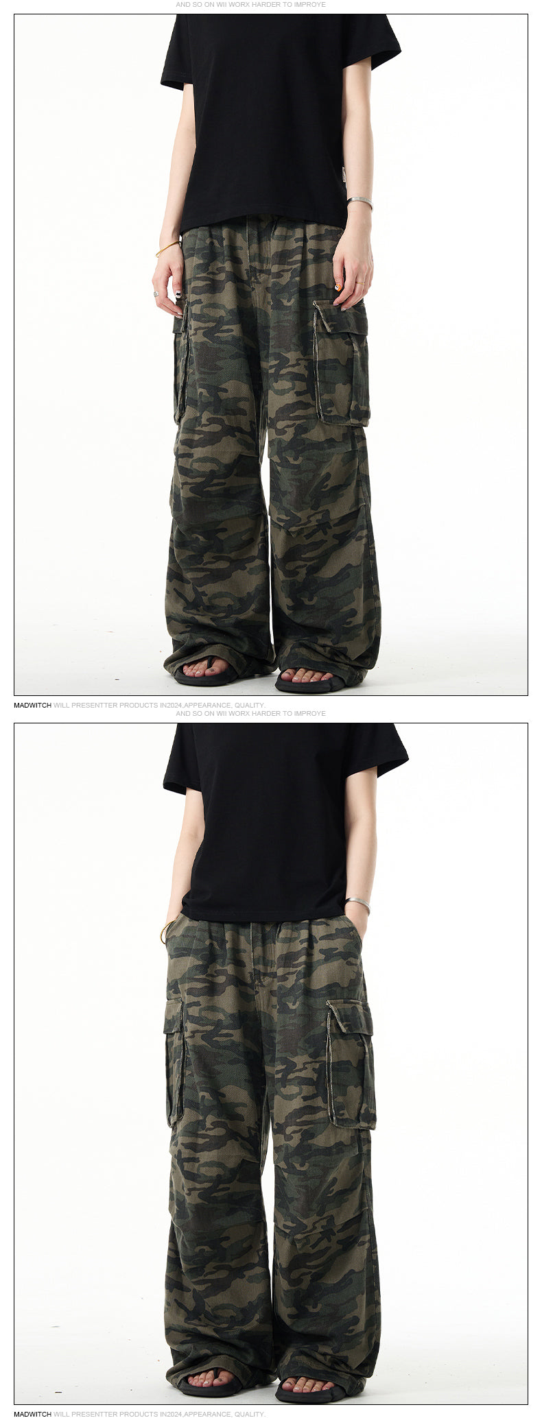 MADWITCH UTILITY CARGO PANTS #WHOA034