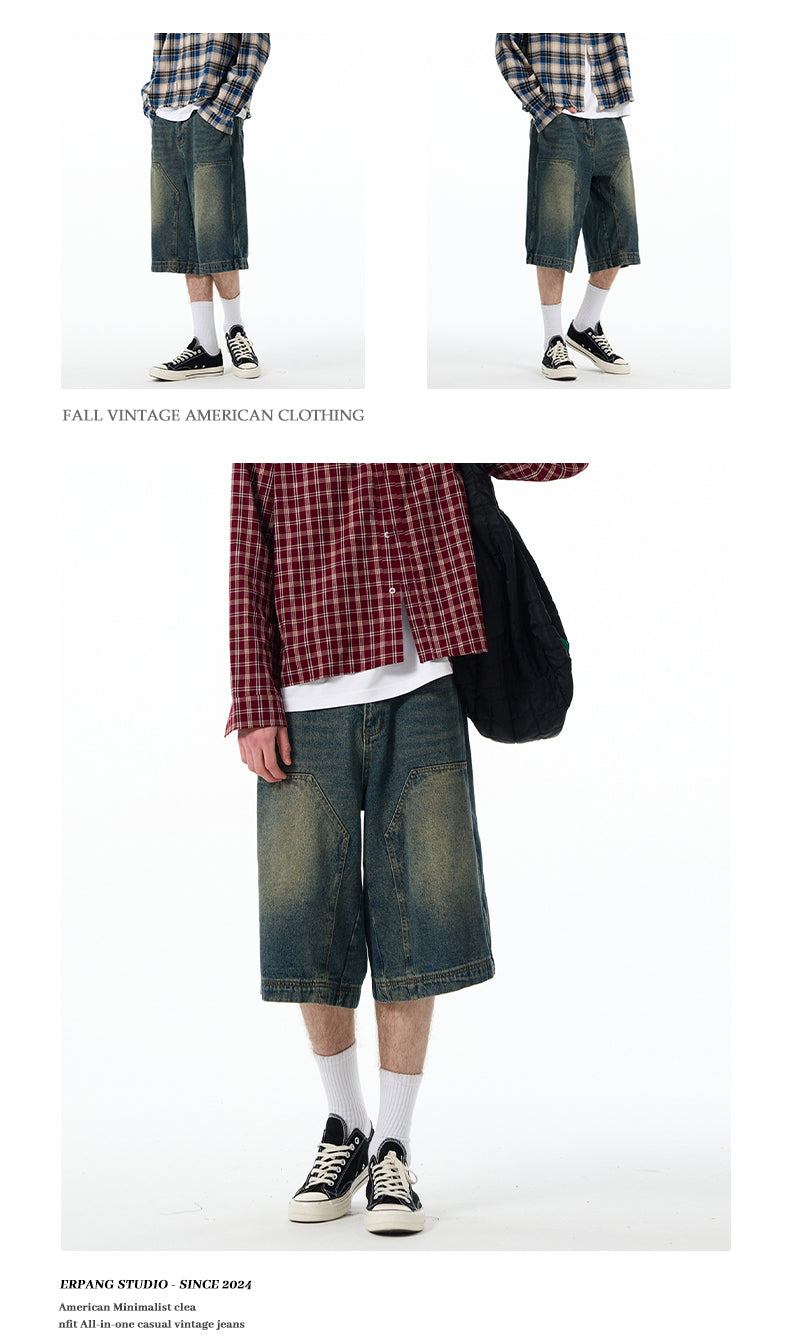 MADWITCH BAGGY SHORTS JEANS #RK56