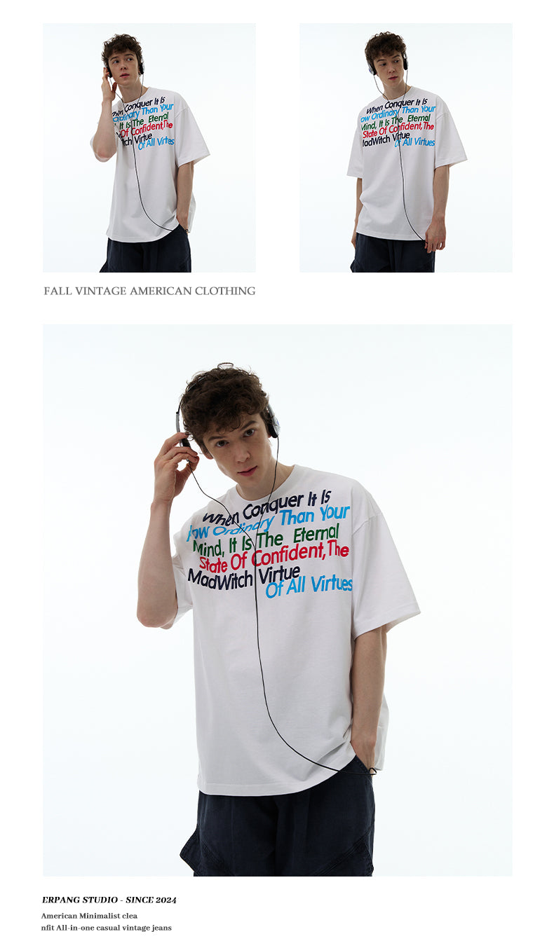 MADWITCH AMERICAN CLEAN FIT T-SHIRT #MD27130