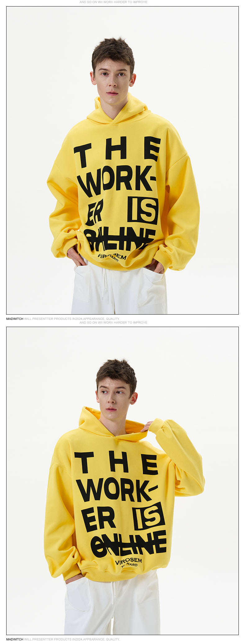 MADWITCH YELLOW HOODIE #8363