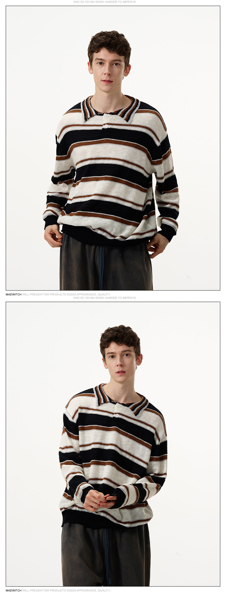 MADWITCH KNITTED VINTAGE SWEATER #81123