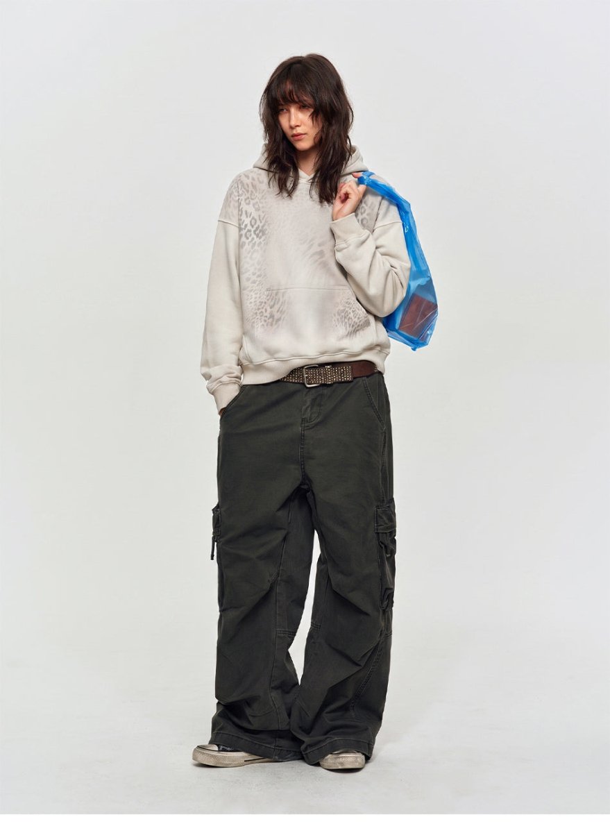 MADWITCH GRADIENT LEOPARD-PRINT HOODIE 27608 - MadWitch Store