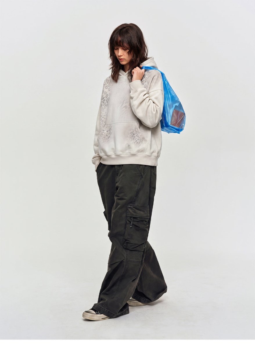 MADWITCH GRADIENT LEOPARD-PRINT HOODIE 27608 - MadWitch Store