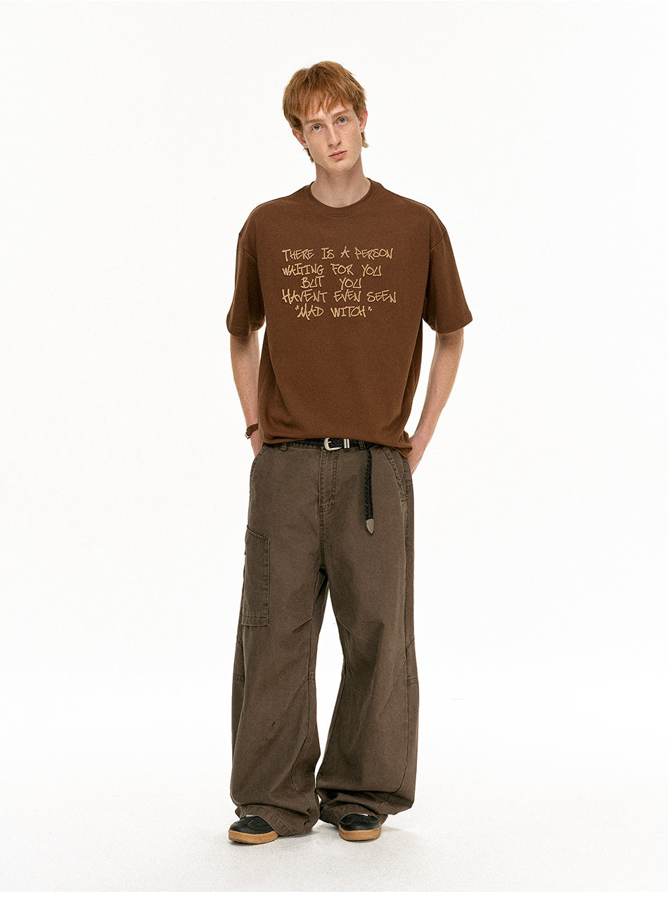 MADWITCH EMBROIDERED SHORT TEE #MD4327