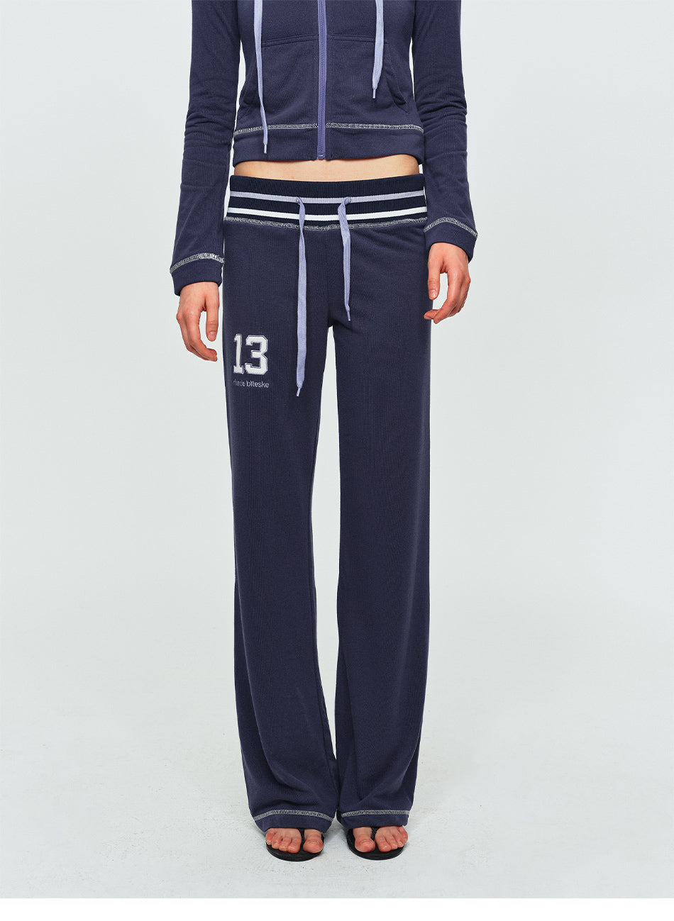 MADWITCH LOW-RISE GRAPHIC FLARED SWEATPANTS #L2026061