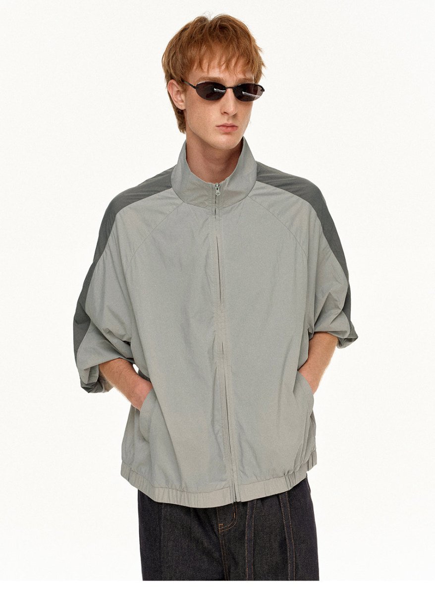 MADWITCH COLORBLOCK STAND COLLAR JACKET RW218 - MadWitch Store