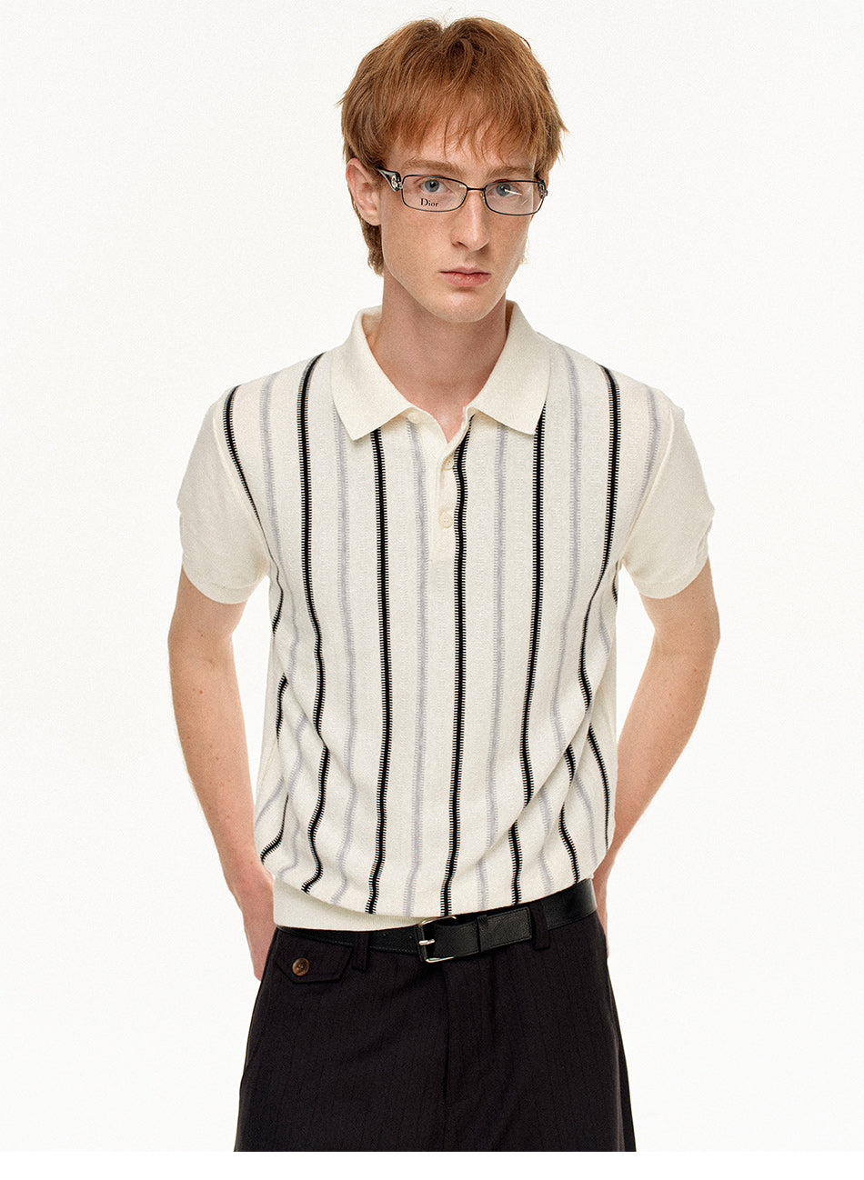 MADWITCH HERITAGE STRIPE POLO #MD27480