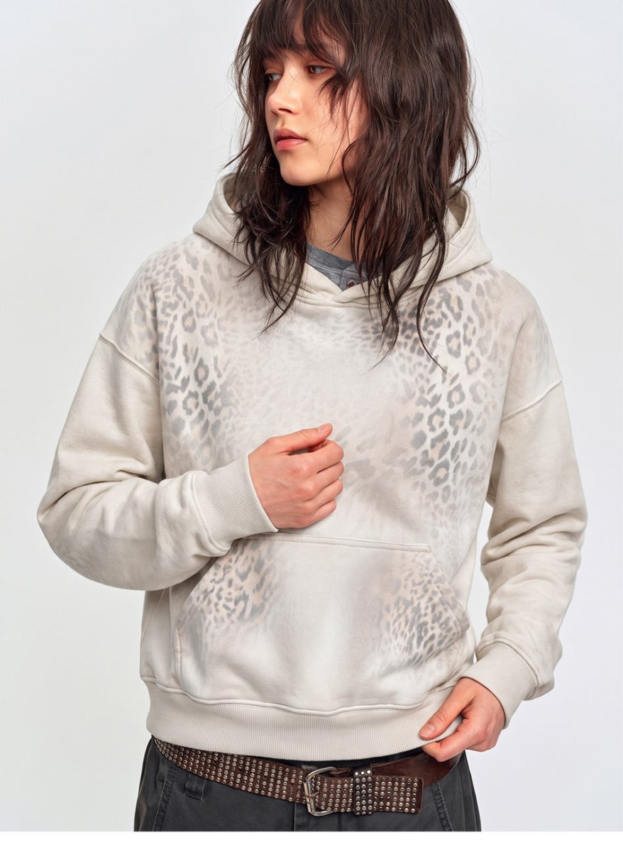 MADWITCH GRADIENT LEOPARD-PRINT HOODIE 27608 - MadWitch Store