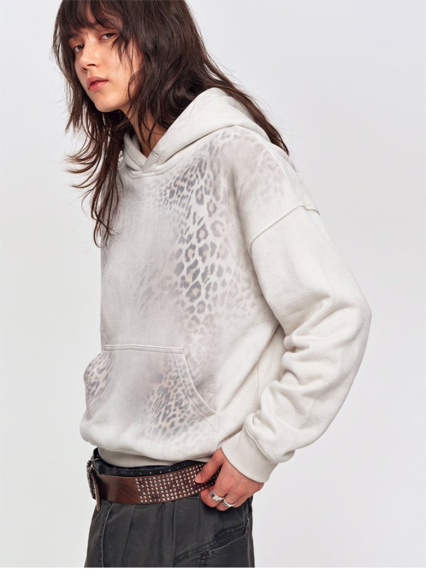MADWITCH GRADIENT LEOPARD-PRINT HOODIE 27608 - MadWitch Store