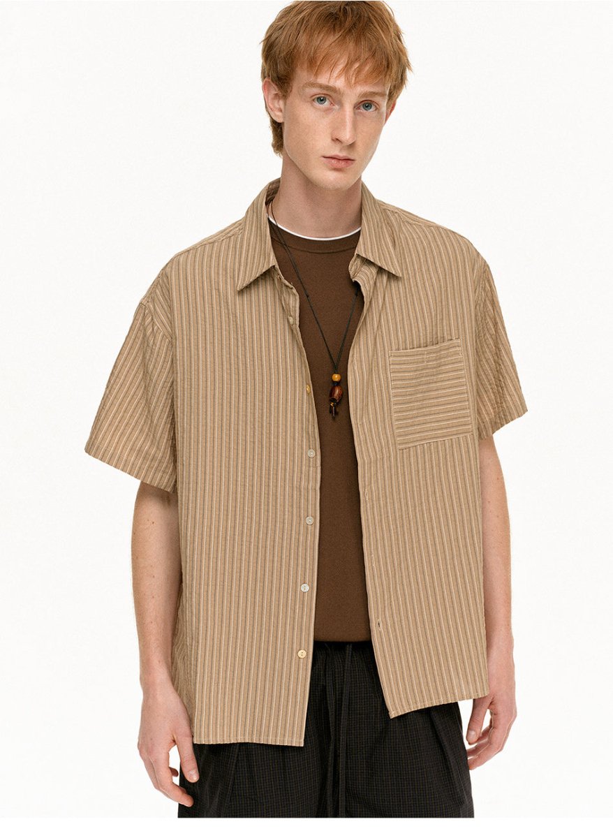 MADWITCH VINTAGE STRIPE RELAXED SHIRT RC119 - MadWitch Store