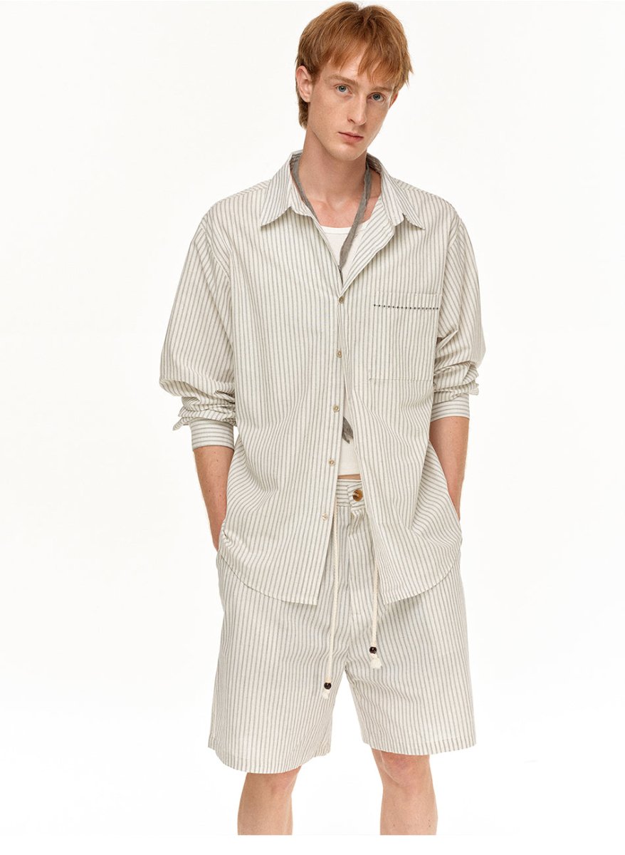 MADWITCH HERITAGE LINEN SHORTS SET 9613 - MadWitch Store