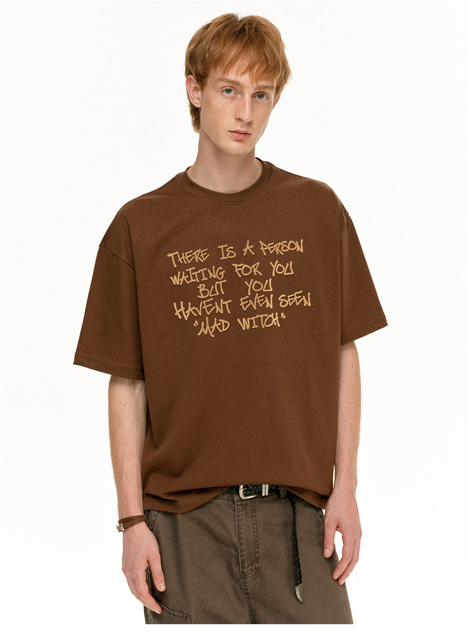 MADWITCH EMBROIDERED SHORT TEE #MD4327