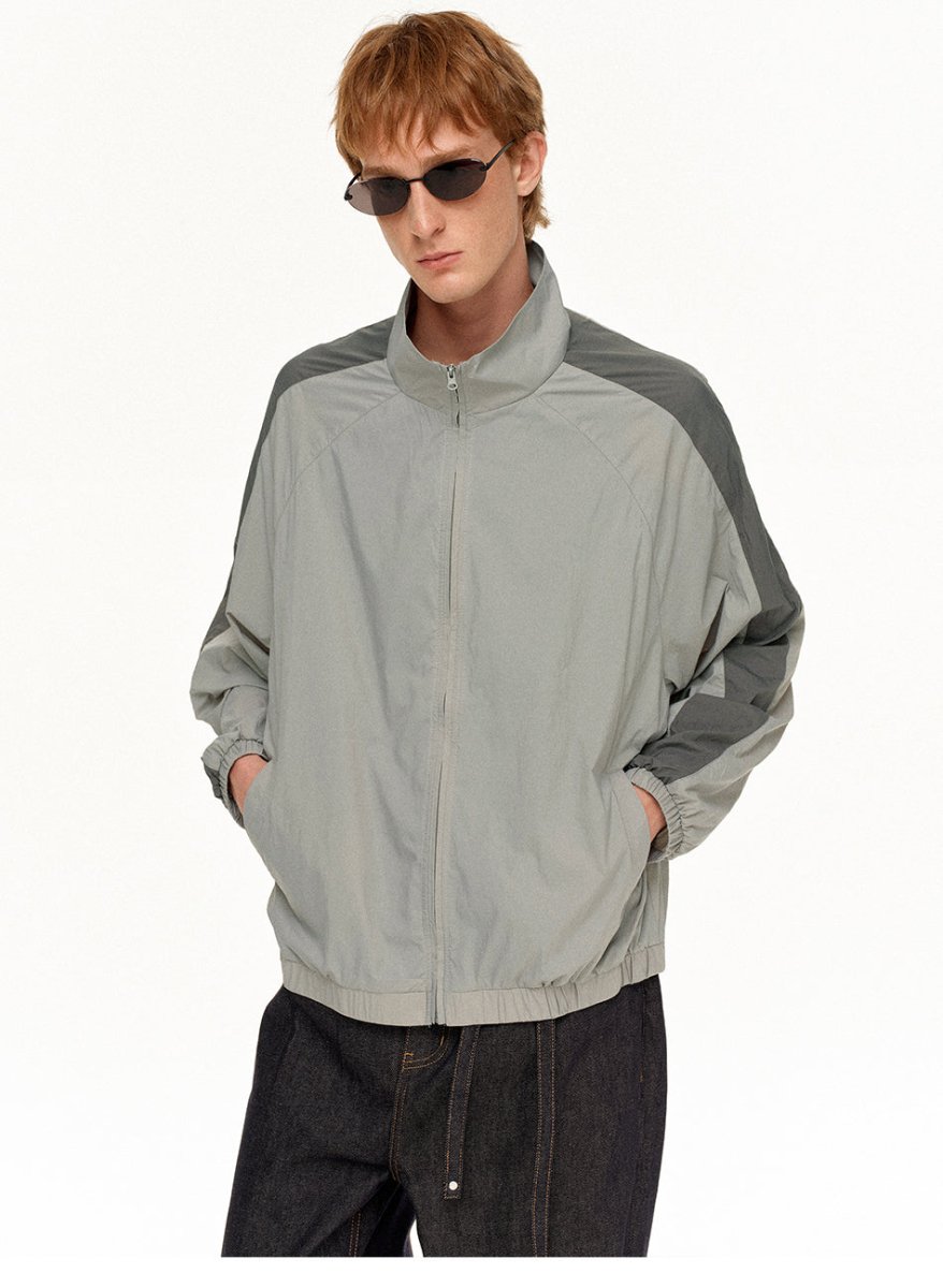 MADWITCH COLORBLOCK STAND COLLAR JACKET RW218 - MadWitch Store