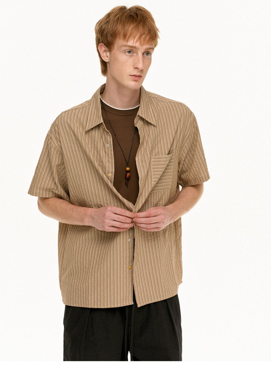 MADWITCH VINTAGE STRIPE RELAXED SHIRT RC119 - MadWitch Store