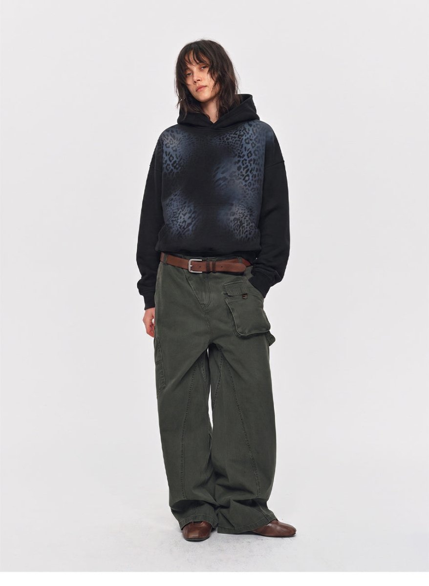 MADWITCH GRADIENT LEOPARD-PRINT HOODIE 27608 - MadWitch Store